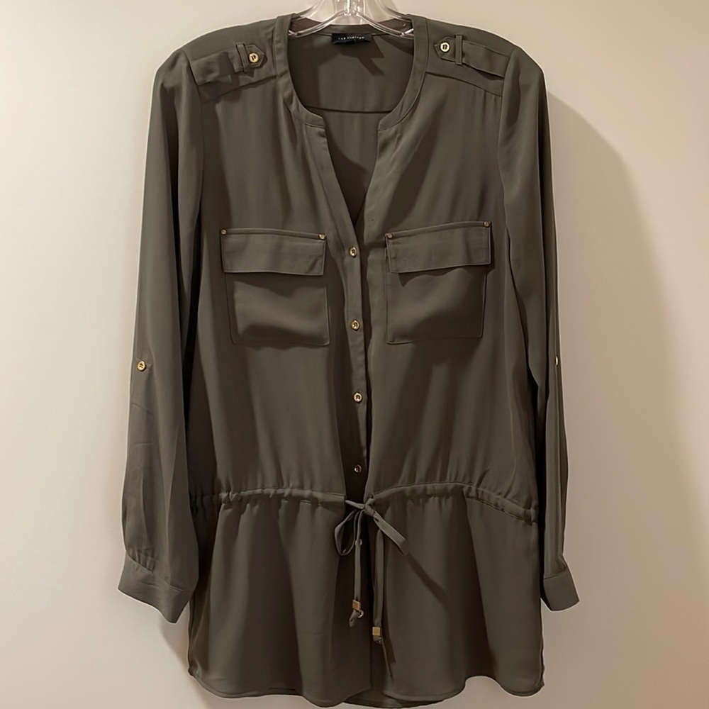 The Limited Olive Green Blouse